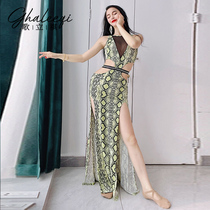 Song Liqi 2021 summer new diamond sexy high waist split belly dance clothes dance performance performance clothes