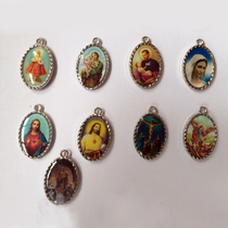 Foreign trade boutique European pattern Crystal Saint brand saint Jesus mother Jesus Holy home portrait pendant main jewelry gift