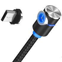 Elbow magnetic data cable strong magnetic force Charger line Apple Huawei Android three-in-one universal
