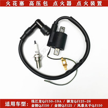 Applicable to Qianjiang Long QJ150-19A Yulong 125-26 Storm Prince QJ150 spark plug high pressure pack igniter