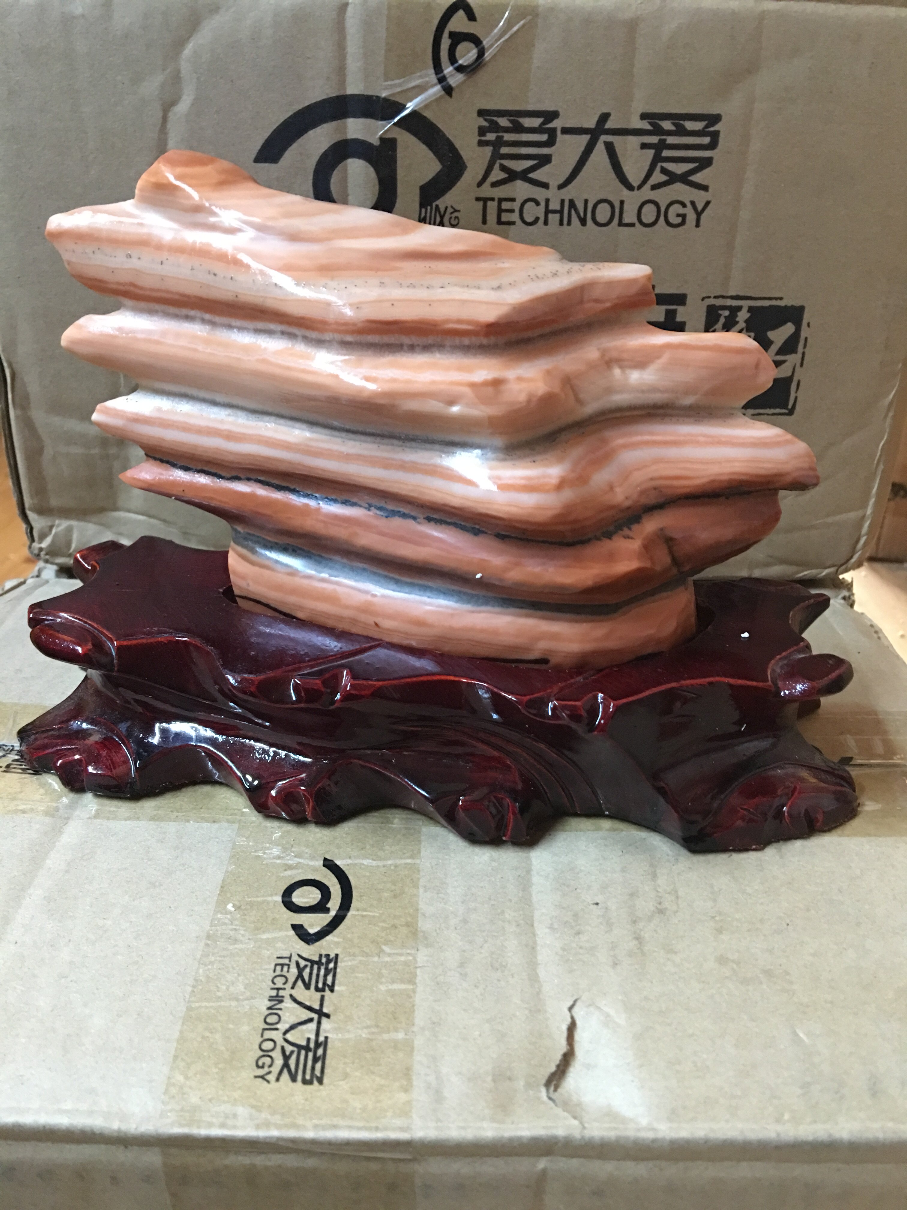 Qishi pork stone color Xiashi ornamental stone stone natural stone ornaments of the financial resources wide progress step by step