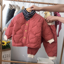 Baby cotton-padded suit women 1-3 years old infants and young childrens winter clothing silk cotton padded jacket tide 0