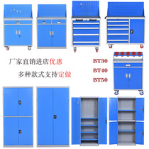 Heavy duty thickened workshop tool cabinet Multi-function tool car auto repair cabinet Mobile cabinet Drawer type with lock double door