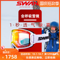 Japan imported SWANS auto dimming ski glasses super scratch anti fog goggles new RGL9121