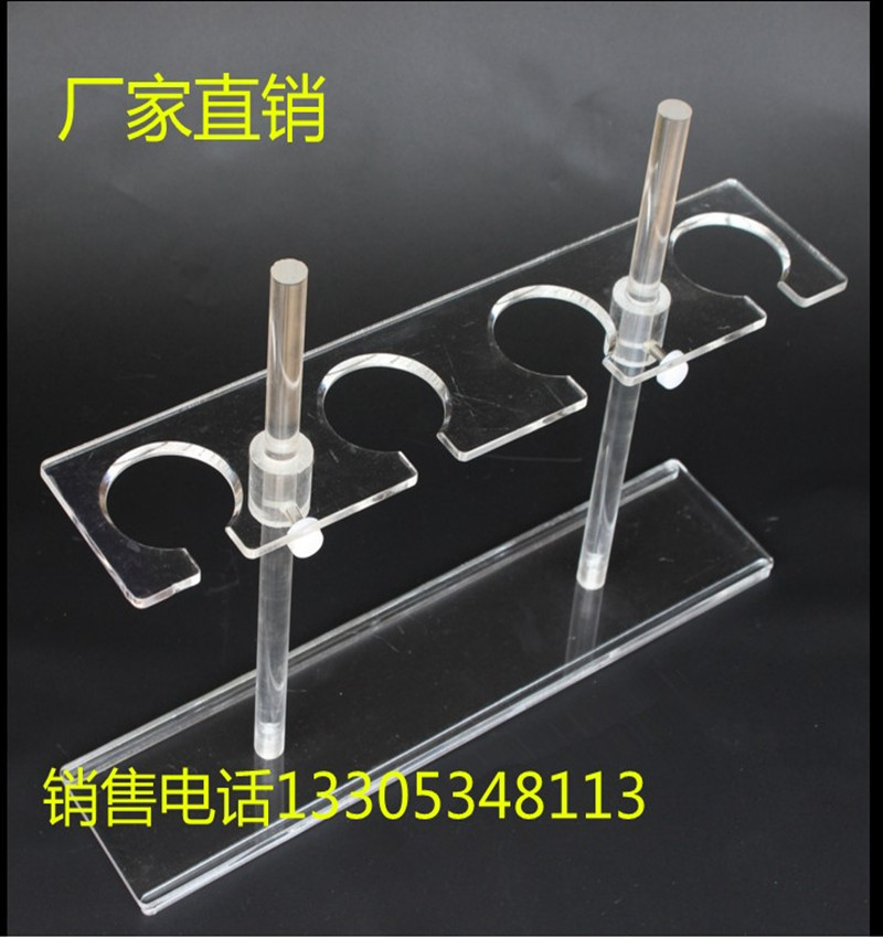 Experiments were carried out with thickened lycumen wood split funnel holder 4 holes 250ml 500ml lifting and disassembly