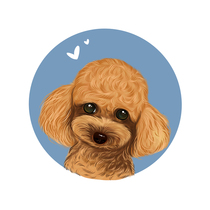 Hand-painted Pooch Kitty Avatar Custom Pet Photo Logo Design Q Edition Cartoon Cartoon Cartoon Like Stickers Cute