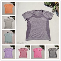 Foreign Trade Single Lady seamless sports short sleeve round neck shirt quick dry mesh breathable summer running thin