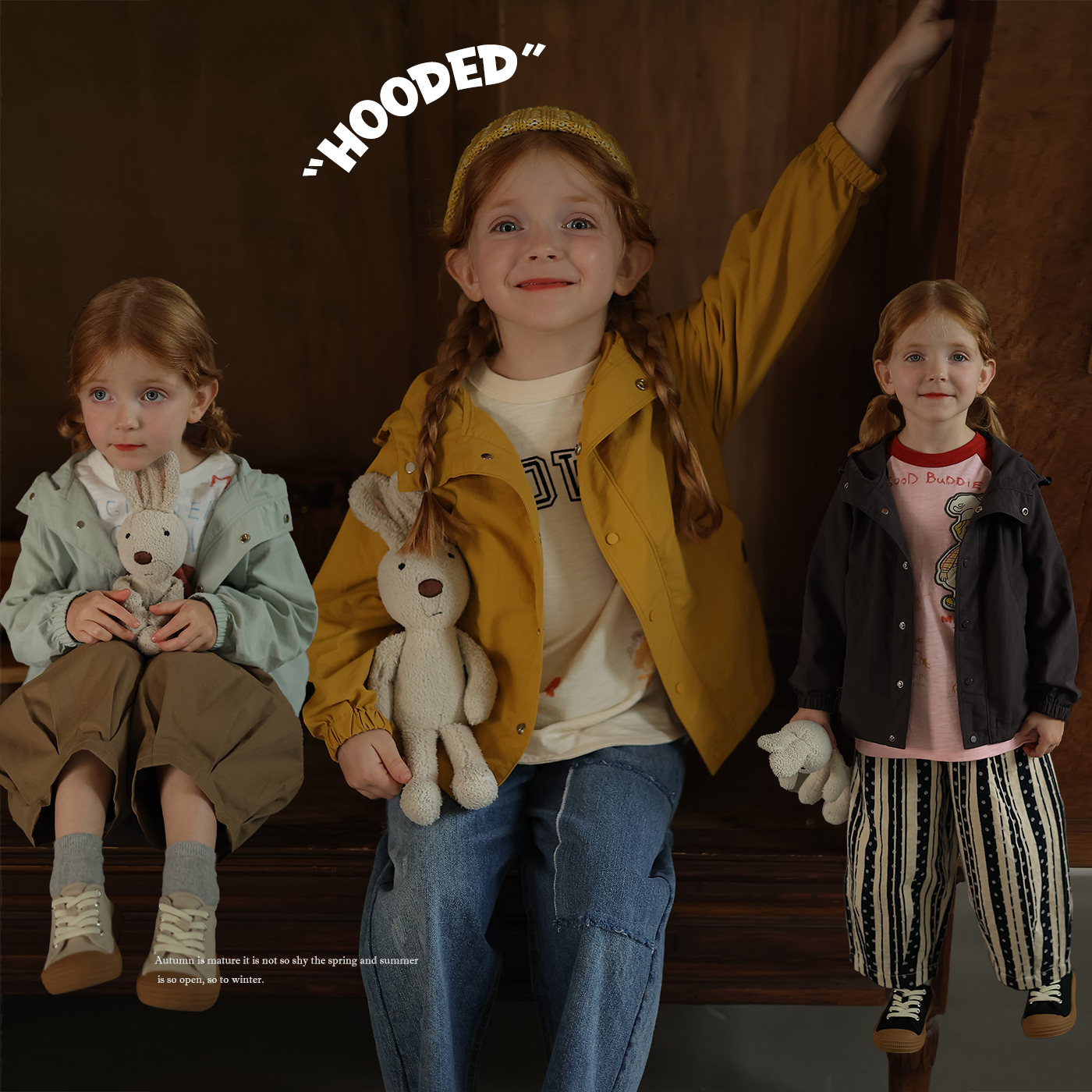 幼稚園赤ちゃんデュポン 3 プルーフフード付きウインドブレーカージャケット Yuner の母親女の子春と秋のウインドブレーカー子供ジャケット