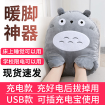 USB Warm Feet Bao No Plug-in Charging Warm Foot Themed Dormitory Cartoon Cute Winter Bed Warm Foot Sleeping Feet Cold