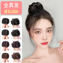 Ball head wig Hair circle Lazy dish hair artifact Ancient style Bud head curly hair wig bag female Xia Zhen hair hair accessories