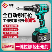Rechargeable automatic rivet gun brushless lithium battery riveting gun stainless steel core drawing cap riveting tool