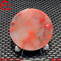 Guilin chicken blood jade bracelet core hand play stone collection stone Exquisite artistic mood boutique Da Hongpao chicken oil yellow ornaments Qishi