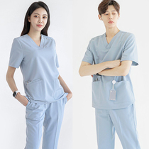 Korean version of men and women wash clothes nurse clothes dental hospital plastic doctor work clothes split suit