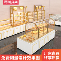 Bread Cabinet Display Cabinet Middle Island Cabinet Side Cabinet Pastry Birthday Cake Shop Model Baking Shop Equipment Complete Shelving