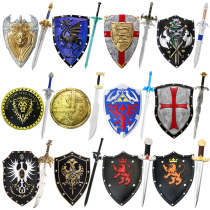 Childrens props sword shield combination Warcraft props film and television performance weapon model weapons Internet cafe bar decoration
