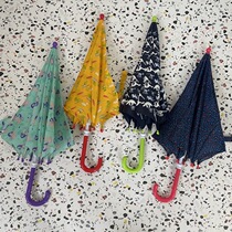 ~ 45 cute cartoon dinosaur mermaid safe hand push male and female child long handle umbrella sunny and rain kindergarten