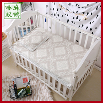 Ha Ma Shuanghe 100% Pure Flax Mat Newborn Baby Crib Children New Set Gift Two-Piece Set