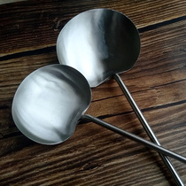 Guizhou household non-magnetic long handle manual spatula stainless steel frying spoon cooking spoon Chef restaurant large soup spoon kitchenware