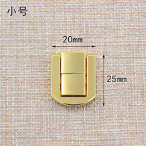 Small Japanese word buckle Alloy luggage buckle Antique lock Wooden box Small square buckle Gift box buckle Camera obscura buckle Square lock Gold color