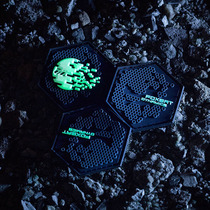 (FOXBAT-Fox Industrial) Honeycombed luminated badge Magic Sticker Morale Badge arm badge