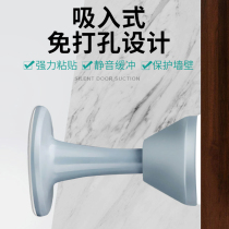 How I want to suck my door without punching door stopper mute household plastic suction door silicone anti-collision toilet toilet door touch