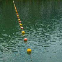 Rigid PVC foam floating ball round water dragon boat race Channel division channel isolation and pollution warning buoy