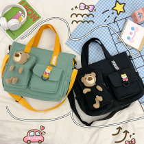 Mommy Pack 2021 new fashion Versatile Large Capacity Mother & Baby Backpack Cartoon Little Bear Mother Out handbag