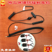 Special Soldier Single Wire Single Headphones Invisible In-ear Anti-Wound Wired Radiation Reduction Noise-reducing Headphones Vacuum Helix