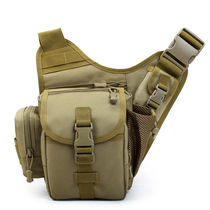 Outdoor saddle bag small saddle bag multifunctional camouflage bag casual cross shoulder bag photography camera bag mens mud color