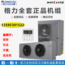 Gree cold chain Cold Storage complete equipment refrigeration unit integrated machine small fresh-keeping refrigeration high and low temperature set Machine