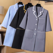 Beauty salon beautician tattoo embroidery SPA Health hall Skin management work clothes Korean semi-permanent womens long and short sleeves
