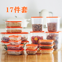  Set refrigerator special storage preservation box Plastic transparent sealed box Food fruit pickles microwave oven freezer box