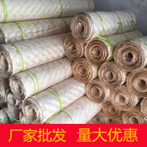 Custom decoration and decoration ceiling bamboo mat construction site grass mat installation wall decoration materials Farmhouse hotel bamboo mat knitting