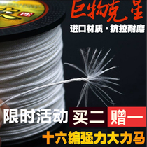 16 Compiled Vigorous Horse Fishing Line Pe Line 100 m Sturgeon Line Sea Fishing Main Force Line Subline Anti Biting Line Fish Line