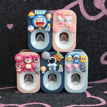 Children squeezing toothpaste artifact wall-mounted set cartoon Automatic toothpaste lazy toothpaste squeezer toothbrush holder