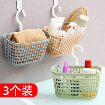 Hanging storage basket bathroom hanging basket small bath basket toilet plastic bath basket storage basket wall hanging storage basket