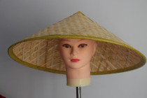 Oversized bamboo hat Monk hat Visor sunscreen fishing hat lampshade Stage performance knight