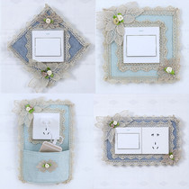 Switch patch protective cover anti-dirty Nordic style socket ugly decorative sticker frame set high-end wall sticker high-end simple