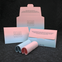 Fashion simple gradient color 7*10 5cm packaging shell gold and silver jewelry rub silver glossy silver cloth