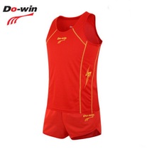 Duowei track and field suit men and womens suit 2018 summer new training suit student running sprint competition suit 83802