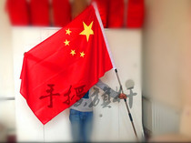 High-grade 234 m scaling stainless steel hand flagpole outdoor tour guides aluminum alloy rod with 2 hao 3 4 hao flag