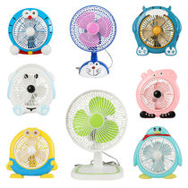 Cartoon electric fan desktop turnpage fan dormitory student mini fan household silent electric fan office desk fan
