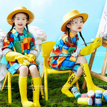 Photo studio Childrens clothing Tide child photography Photo oil painting style Childrens personality photo Art photo Tide brand cover magazine