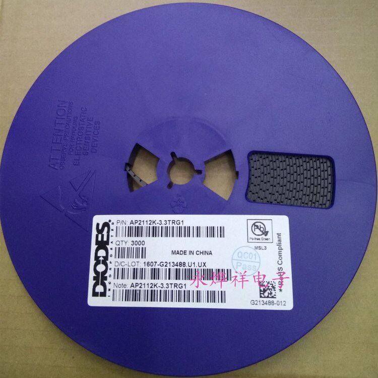 Original Spot AP2112K-3.3TRG1 DIODES AP2112K-3.3V Silk Print G3P SOT23-5