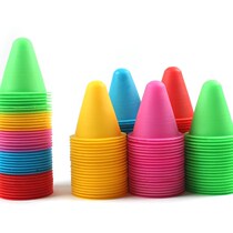 Wheel sliding pile flat flower pile foot mark training props small roadblock skate skates around pile skates obstacle pile Cup corner mark