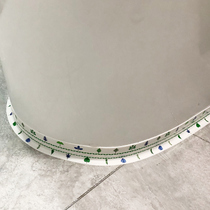  Toilet floor mat stickers Edge waterproof stickers base anti-fouling beauty seam stickers decorate the gap at the bottom of the toilet pool sink