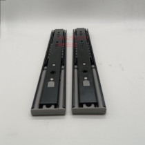 Torchon 45 Wide Rebound Three Drawer Track Free Handle Thickened Silent Press Type Automatic Press Slide Rail Slide Rail
