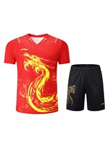 New game suit badminton suit suit mens and womens table tennis tops breathable quick-drying sports suit group customization