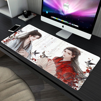 Super large animation two-dimensional abstinence shortcut mouse pad girl mountain river game computer table pad keyboard pad