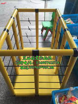Kindergarten set ball rack ball storage basket movable ball frame plastic basket pipe football volleyball basketball stand